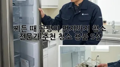 찌든 때, 곰팡이, 먼지까지! 청소 전문가 추천 청소 용품 5선